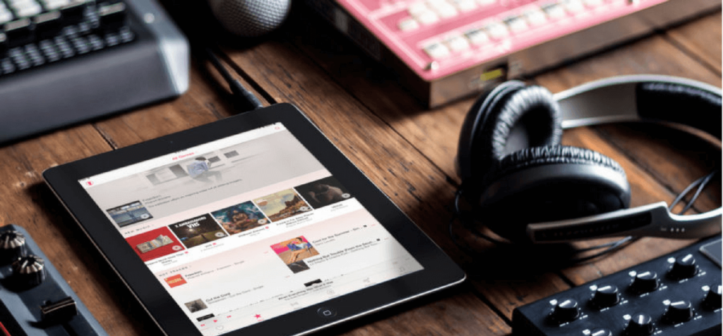 iPad zeigt apple music app