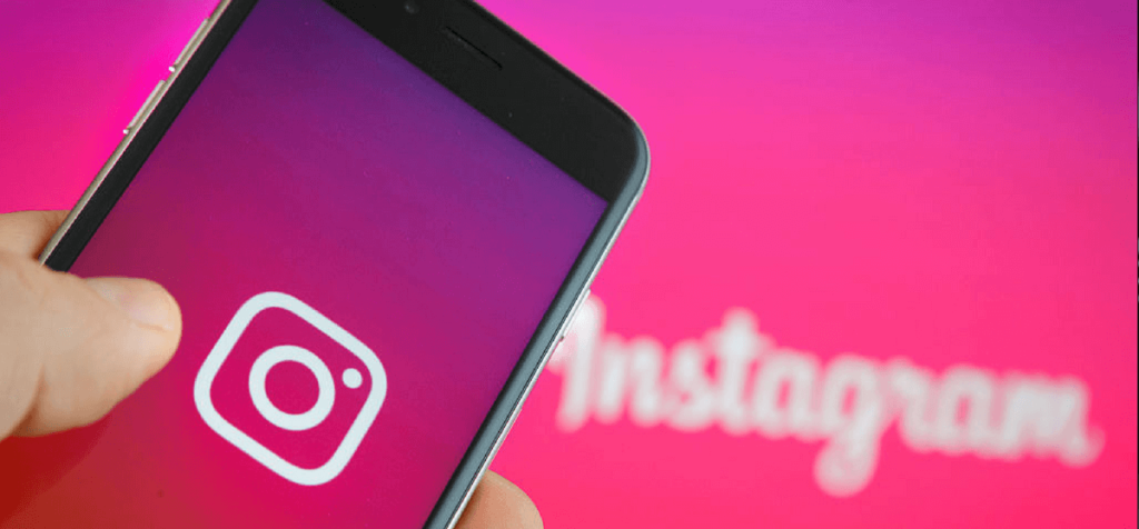 Instagram Logo auf Smartphone